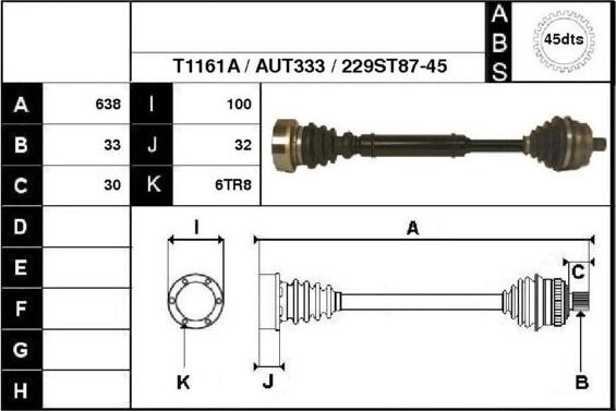 Technika 67229A - Приводной вал autospares.lv