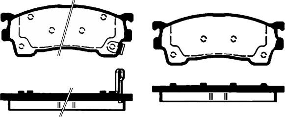 Technika 01490A - Тормозные колодки, дисковые, комплект autospares.lv