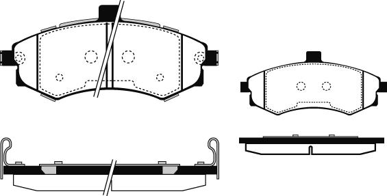 Technika 01593 - Тормозные колодки, дисковые, комплект autospares.lv