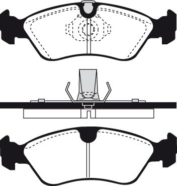 Technika 01583 - Тормозные колодки, дисковые, комплект autospares.lv