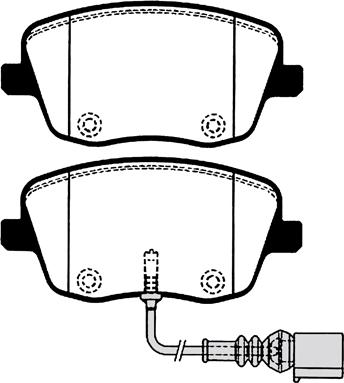 Technika 01537A - Тормозные колодки, дисковые, комплект autospares.lv