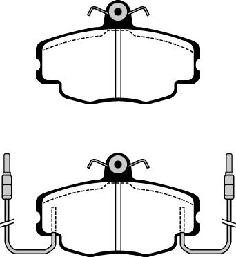 Technika 01573 - Тормозные колодки, дисковые, комплект autospares.lv