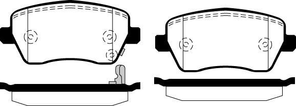 Triscan 92-P2397302 - Тормозные колодки, дисковые, комплект autospares.lv