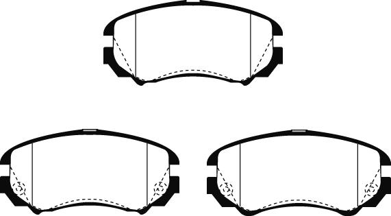 Technika 01607 - Тормозные колодки, дисковые, комплект autospares.lv