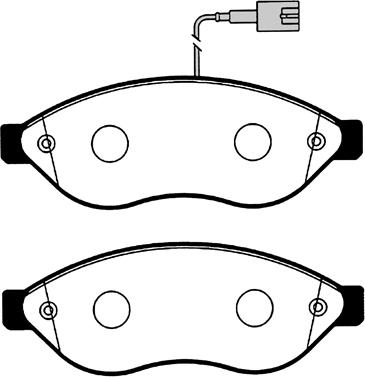 Technika 01625 - Тормозные колодки, дисковые, комплект autospares.lv