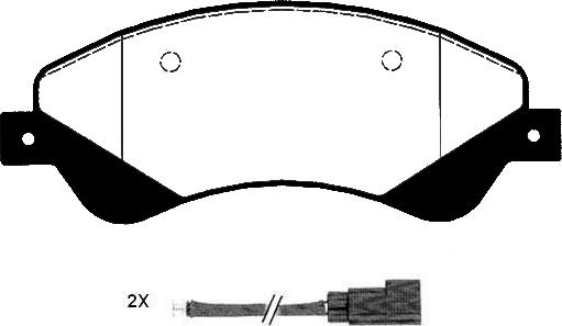 Technika 01671A - Тормозные колодки, дисковые, комплект autospares.lv