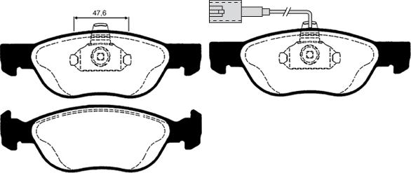 Technika 01092 - Тормозные колодки, дисковые, комплект autospares.lv