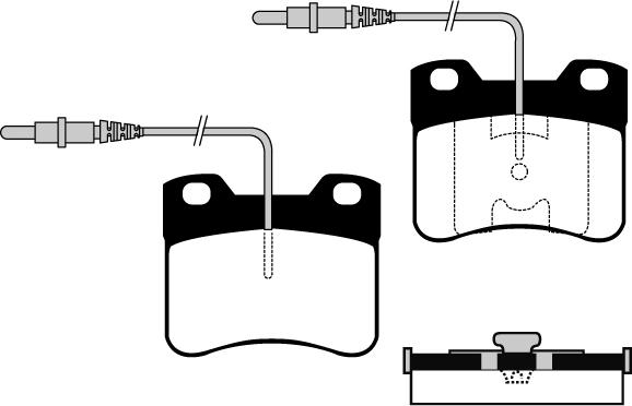 LUCAS GDB794 - Тормозные колодки, дисковые, комплект autospares.lv