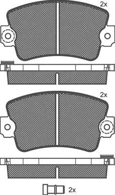 Technika 01065 - Тормозные колодки, дисковые, комплект autospares.lv