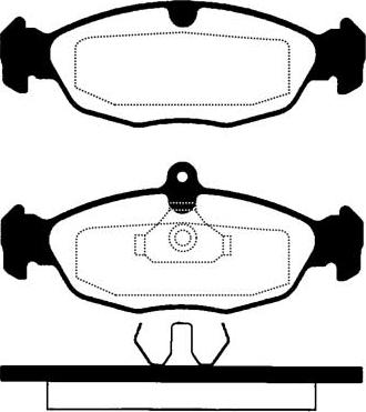 Technika 01016 - Тормозные колодки, дисковые, комплект autospares.lv