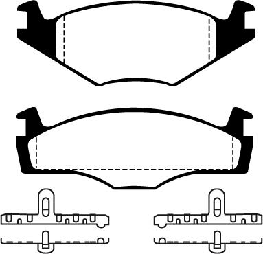 BENDIX BPD1323 - Тормозные колодки, дисковые, комплект autospares.lv