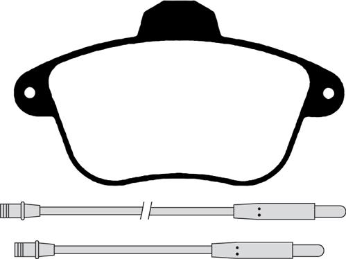 Triscan FDB1069 - Тормозные колодки, дисковые, комплект autospares.lv