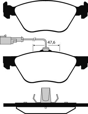 Technika 01155A - Тормозные колодки, дисковые, комплект autospares.lv