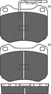 Technika 01150 - Тормозные колодки, дисковые, комплект autospares.lv