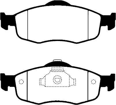 Technika 01151 - Тормозные колодки, дисковые, комплект autospares.lv