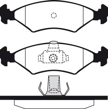 Technika 01115 - Тормозные колодки, дисковые, комплект autospares.lv