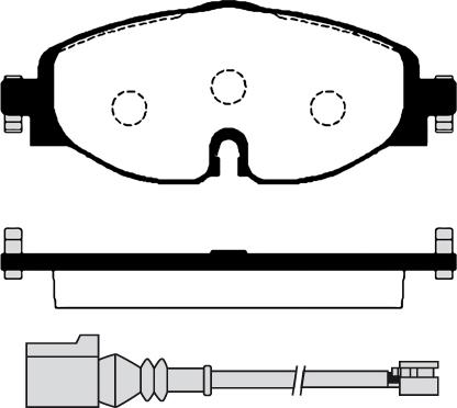 Technika 01843A - Тормозные колодки, дисковые, комплект autospares.lv