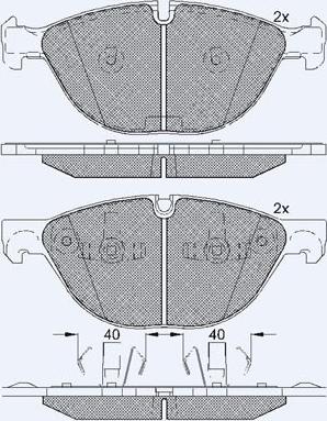 Technika 01809B - Тормозные колодки, дисковые, комплект autospares.lv