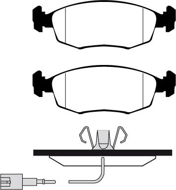 Technika 01889 - Тормозные колодки, дисковые, комплект autospares.lv