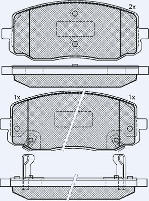 Technika 01827A - Тормозные колодки, дисковые, комплект autospares.lv