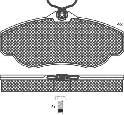 Technika 01341 - Тормозные колодки, дисковые, комплект autospares.lv