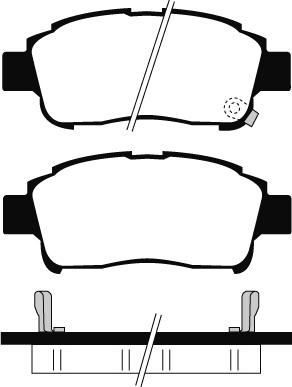 Quinton Hazell 0712.02 - Тормозные колодки, дисковые, комплект autospares.lv