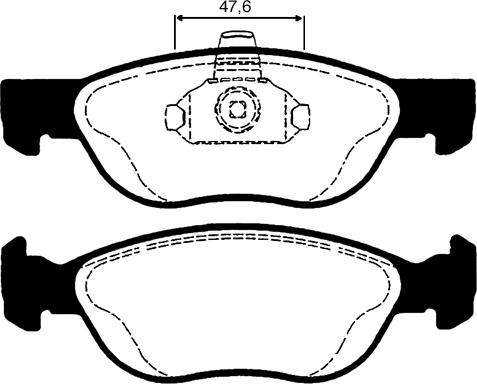 Ferodo FQT1056 - Тормозные колодки, дисковые, комплект autospares.lv