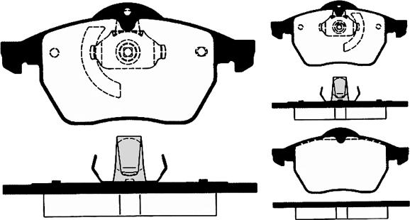 Technika 01258 - Тормозные колодки, дисковые, комплект autospares.lv