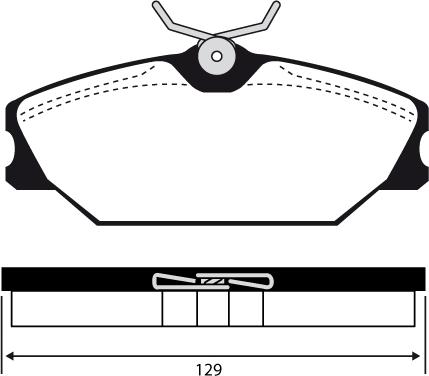 Technika 01207 - Тормозные колодки, дисковые, комплект autospares.lv