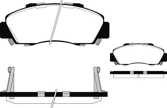 Technika 01214 - Тормозные колодки, дисковые, комплект autospares.lv