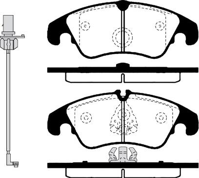 Technika 01799A - Тормозные колодки, дисковые, комплект autospares.lv