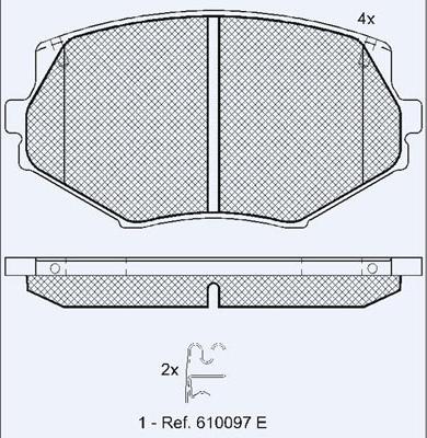 Technika 01792B - Тормозные колодки, дисковые, комплект autospares.lv