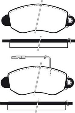 FIT FP1487E - Тормозные колодки, дисковые, комплект autospares.lv