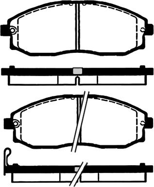 BENDIX 572442X - Тормозные колодки, дисковые, комплект autospares.lv