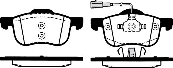 Technika 01836A - Тормозные колодки, дисковые, комплект autospares.lv