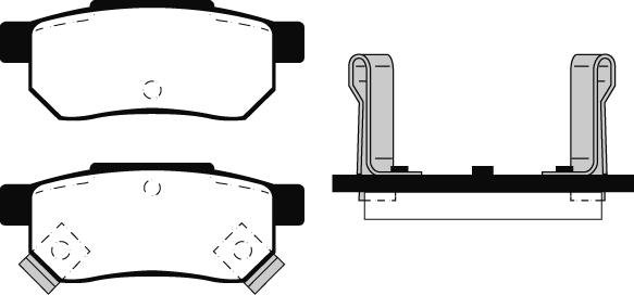 BENDIX 572136 - Тормозные колодки, дисковые, комплект autospares.lv