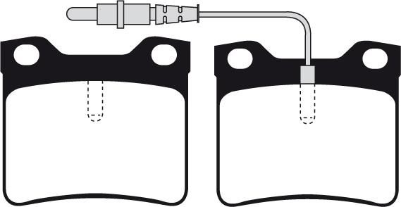 Mapco 6594 - Тормозные колодки, дисковые, комплект autospares.lv