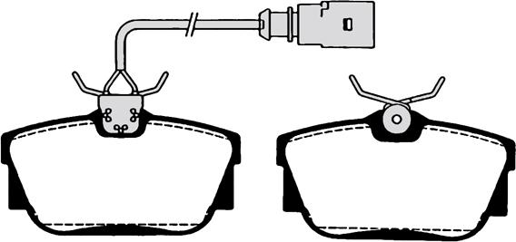 Technika 02081 - Тормозные колодки, дисковые, комплект autospares.lv