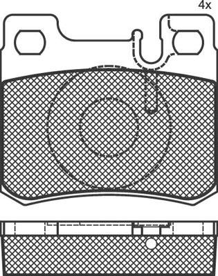 Technika 02023 - Тормозные колодки, дисковые, комплект autospares.lv