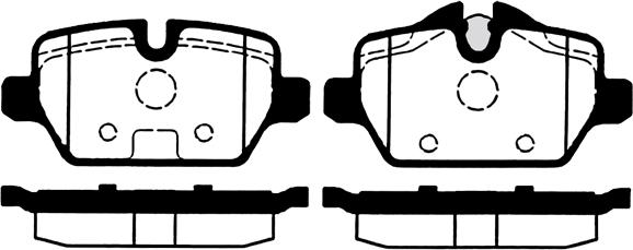 Technika 02166 - Тормозные колодки, дисковые, комплект autospares.lv