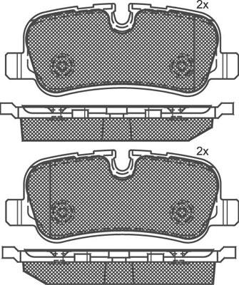 Technika 02167 - Тормозные колодки, дисковые, комплект autospares.lv