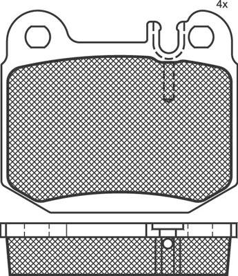 Technika 02135 - Тормозные колодки, дисковые, комплект autospares.lv