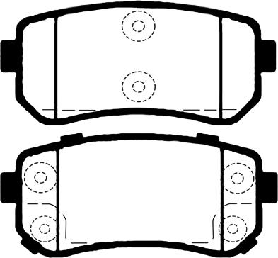 Quinton Hazell BP1681 - Тормозные колодки, дисковые, комплект autospares.lv
