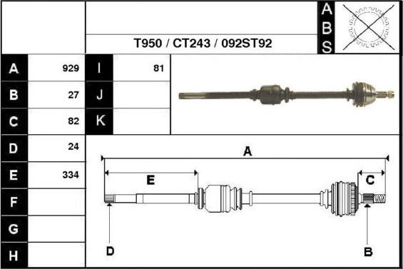 Technika 18092 - Приводной вал autospares.lv