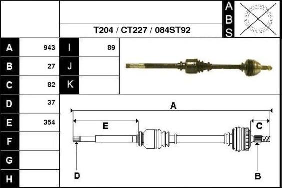 Technika 18084 - Приводной вал autospares.lv