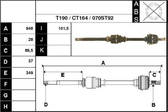 Technika 18070 - Приводной вал autospares.lv