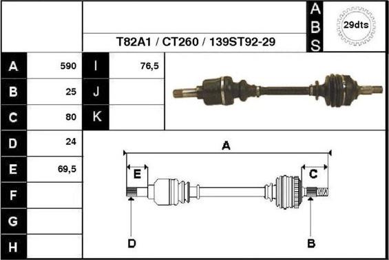 Technika 18139A1 - Приводной вал autospares.lv