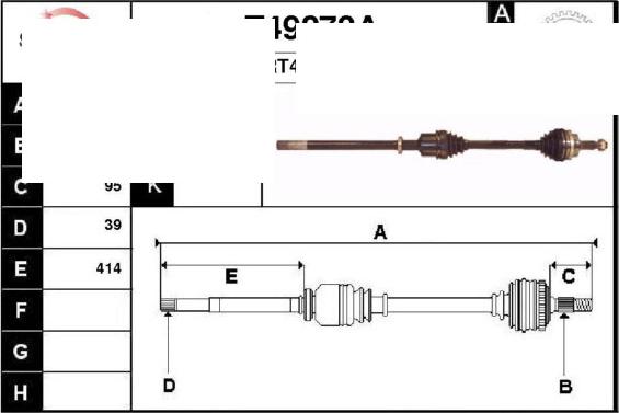 Technika 38270A - Приводной вал autospares.lv