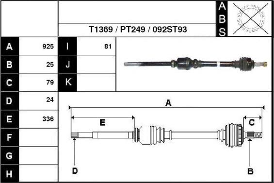 Technika 28092 - Приводной вал autospares.lv