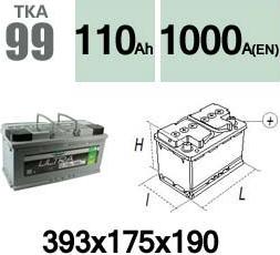 Technika TKA99 - Стартерная аккумуляторная батарея, АКБ autospares.lv